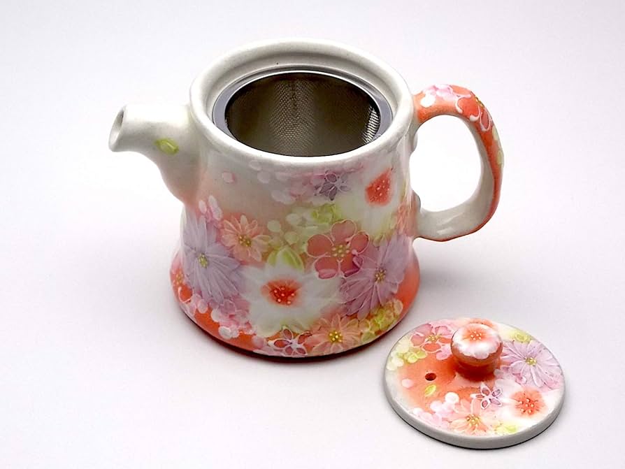 【新品・未使用】工房ゆずりは　紅彩花間取　プチポット　記念品　プレゼント Amazon | 工房ゆずりは 紅彩花雅 ポット急須 急須 ティーポット